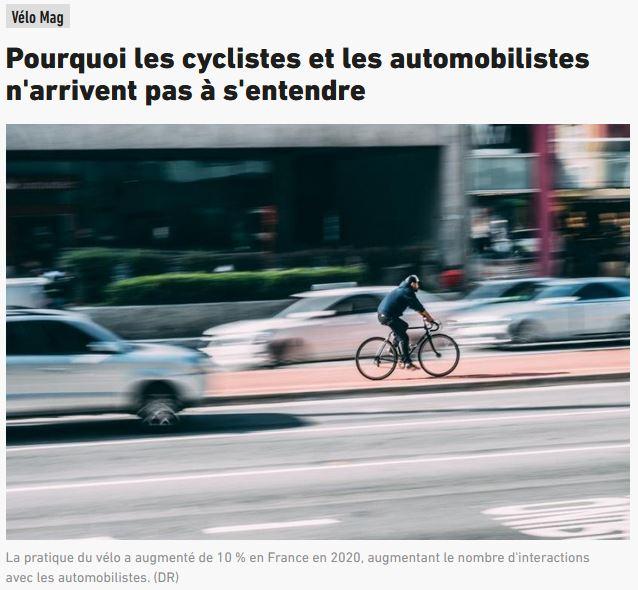 Cyclistes automobilistes